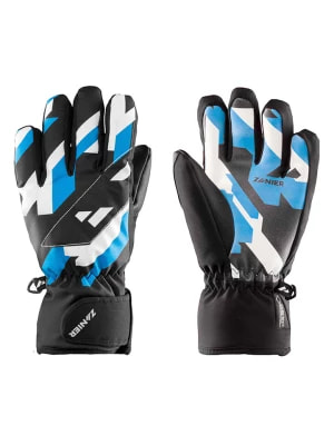 Zdjęcie produktu Zanier Dziecięce rękawice narciarskie "Mellau GTX" w kolorze czarno-niebieskim rozmiar: 4