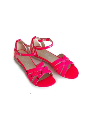 Zdjęcie produktu Zapato Skórzane sandały w kolorze jaskraworóżowym rozmiar: 41