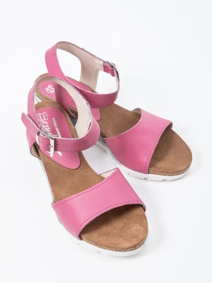 Zdjęcie produktu Zapato Skórzane sandały w kolorze różowym na koturnie rozmiar: 41