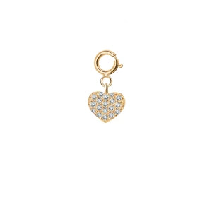 Zdjęcie produktu Zawieszka złota z cyrkoniami - serce - YES Charms YES Charms - Biżuteria YES