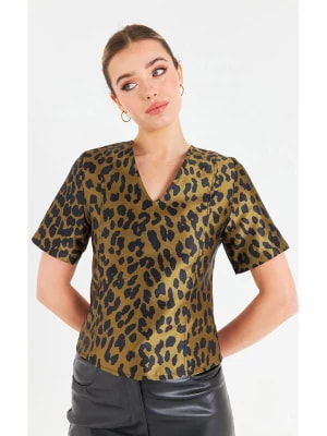 Zdjęcie produktu Zibi London Bluzka w kolorze złotym ze wzorem rozmiar: L