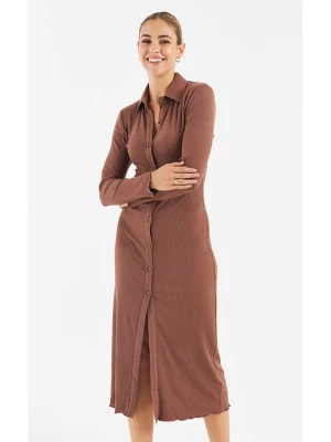 Zdjęcie produktu Zibi London Sukienka w kolorze jasnobrązowym rozmiar: XL