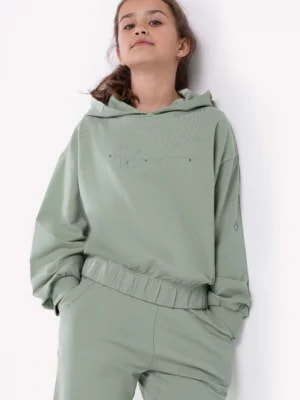 Zdjęcie produktu Zielona bluza dziewczęca oversize B-MILEY JUNIOR Volcano