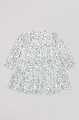 Zdjęcie produktu zippy sukienka dziecięca kolor biały mini rozkloszowana