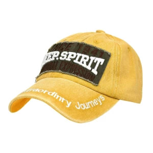 Zdjęcie produktu Żółta czapka z daszkiem baseballówka vintage uniwersalna żółty, złoty Merg