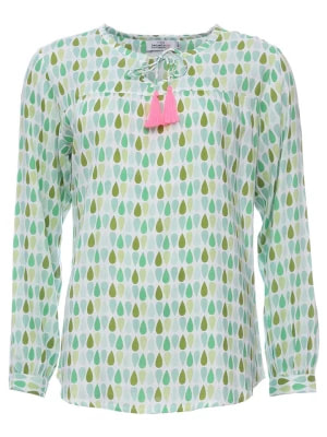 Zdjęcie produktu Zwillingsherz Bluzka "Melanie" w kolorze zielonym rozmiar: S/M