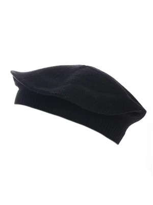 Zdjęcie produktu Zwillingsherz Kaszmirowy beret w kolorze czarnym rozmiar: onesize